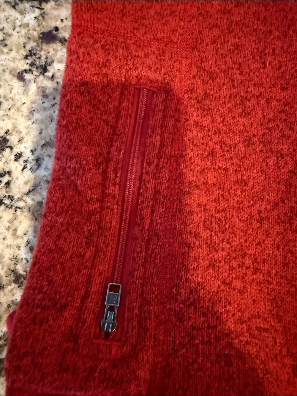 Patagonia Red Full-Zip Women's Fleece Jacket - Picture 5 of 7